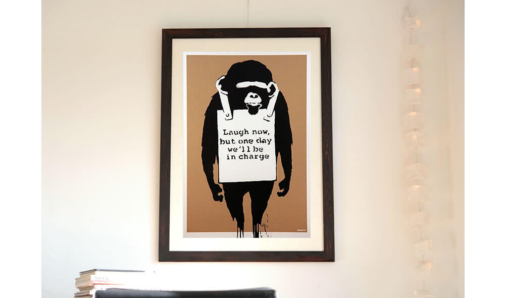 Banksy（バンクシー）- Laugh Now Unsigned COA付き本物の作品を販売 