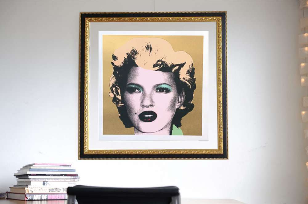 Banksy（バンクシー）Kate Moss（Gold）- WCP Reproductionを販売！ ー