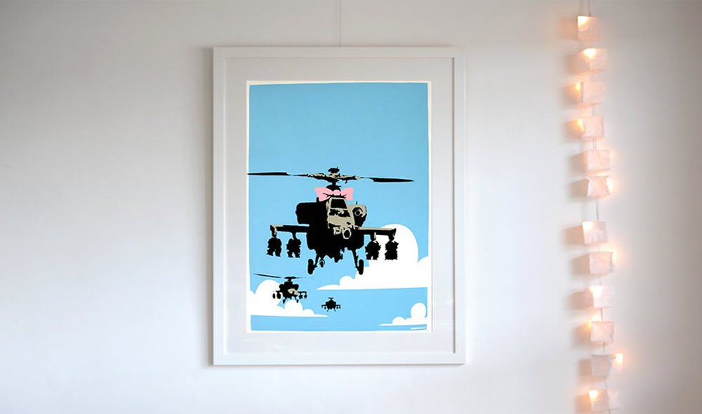 バンクシー（Banksy）の初期頃作品「Happy Chopper」を販売 ー NOISEKING ノイズキング