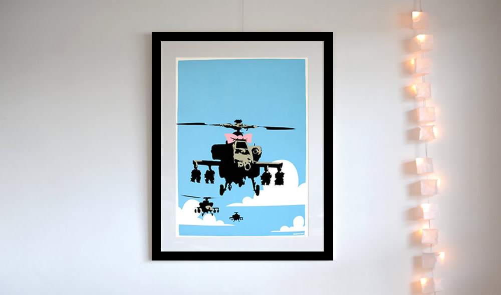 バンクシー（Banksy）の初期頃作品「Happy Chopper」を販売 ー