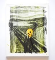 Smiley Scream(White Version) - Canvas