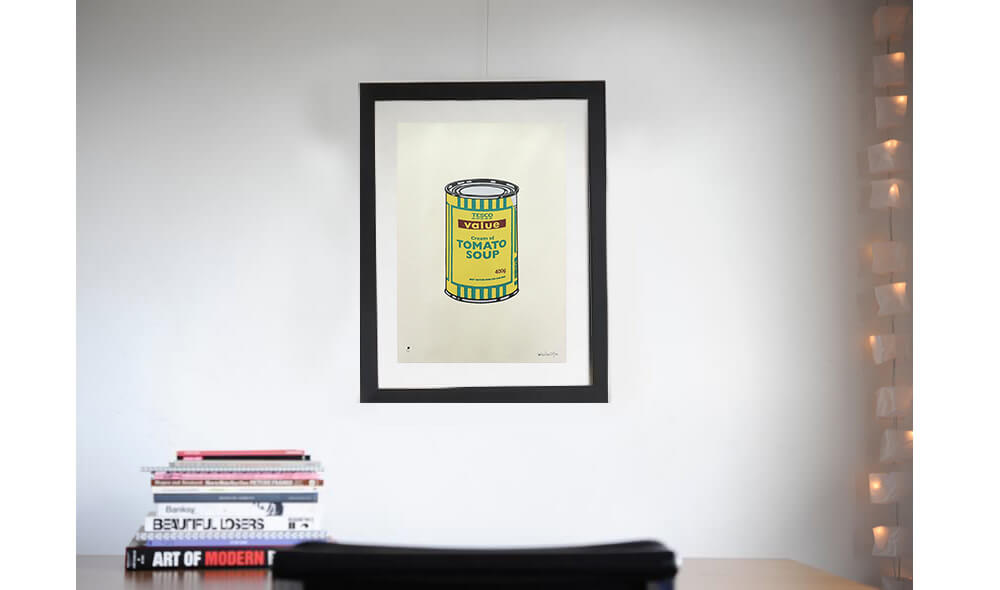 Banksy（バンクシー）-Soup Can - Yellow, Emerald&Brownを販売 ー