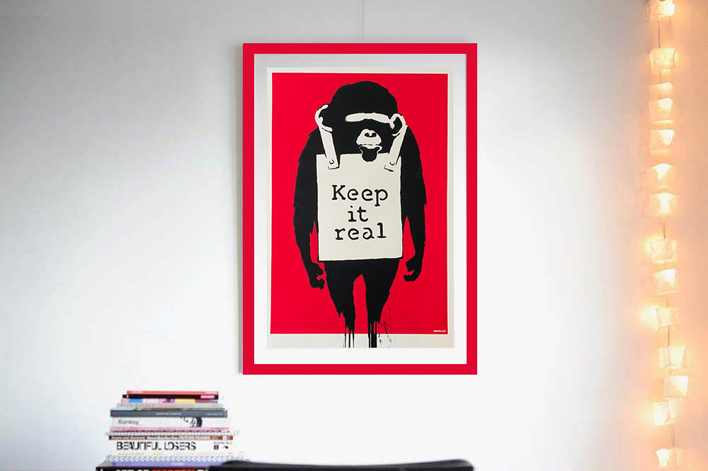 Banksy（バンクシー）Keep it real (Red) – WCP Reproductionを ...