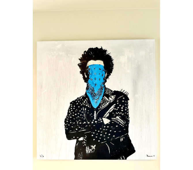 PUNK Blue - Original Canvas 